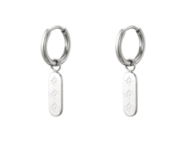 Oorbellen Sun | Zilver