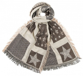 Sjaal Stars Beige