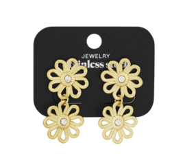 Oorbellen Bloemen | Goud