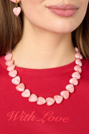 Ketting Hartjes | Zalmroze