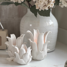 Waxinelichthouder Krana | Wit