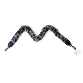 Panter teddy belt/telefoonstrap | Zwart