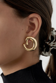 Oorbellen Swirl | Goud