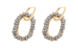 Oorbellen Maud | Taupe