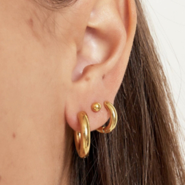 Oorbellen Paula | Goud – Chunky Mini Hoops