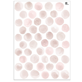 Muurstickers Dots | Roze