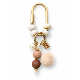 Tashanger Kralen & Pompon Naturel/Bruin