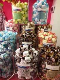 Champagnefles gevuld met Sorini Chocolade