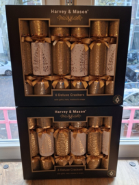 Christmas Crackers goud/wit (6 stuks)