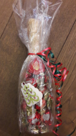 Champagnefles gevuld met Chocolade