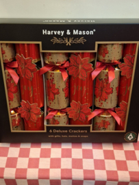 Christmas Crackers rood/goud