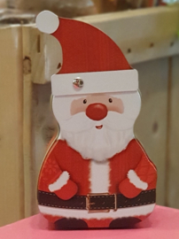 Kerstblik klein Kerstman - Rendier - Sneeuwpop