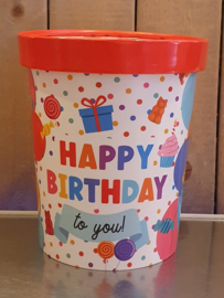 Candy Bucket (HAPPY BIRTHDAY)
