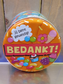 Snoepblikje Bedankt