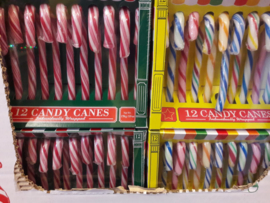 Candy Canes voor in de Boom Roze/Wit