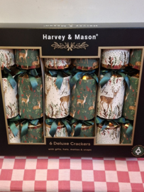 Christmas Crackers groen/rendier