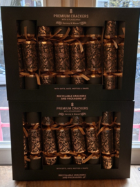 Christmas Crackers goud (8 stuks)