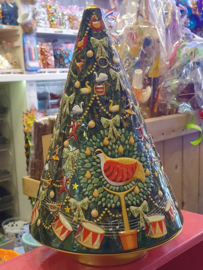 Kerstblik Kerstboom Muziekdoos (draaiend) 