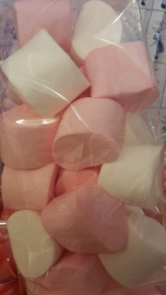 Marshmellow groot (roze/wit)