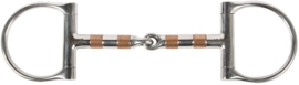Harry's Horse D-Ring snaffle with copper rollers