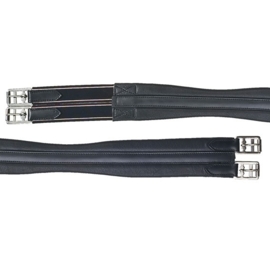 HKM Leather girth with elasticated inserts