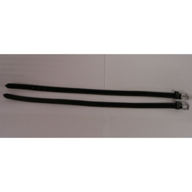 HB Patent leather spur straps with crystals