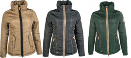 HKM Longitudinal quilt riding jacket -Champagne-