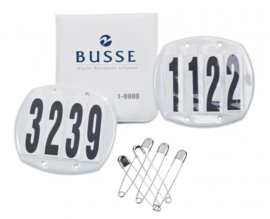 Busse Competition numbers Oval, safety pins (3 numbers)