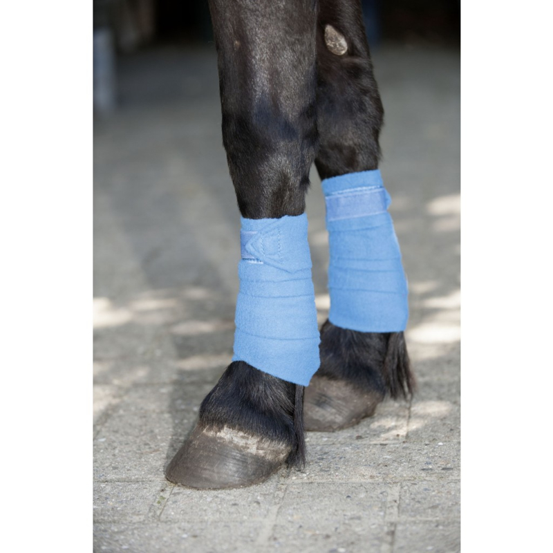 HKM Polar Fleece Bandages Moisture Absorber Horse Leg Wrap & Protection 
