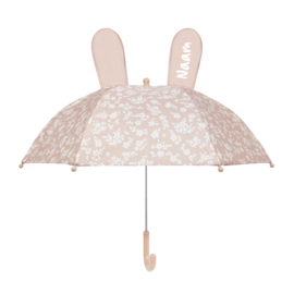 Umbrella Pink Flowers met Naam