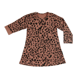 Dress Old Coral Leopard AW21