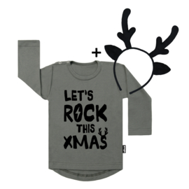 Let's Rock Xmas + Deer Headband