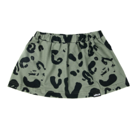 Leopard Skirt Green