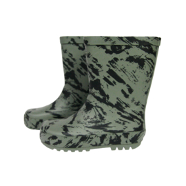 Rainboots Green Distress