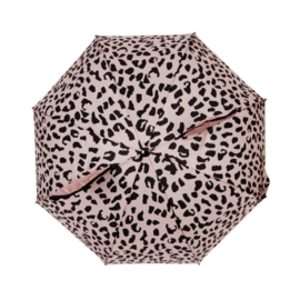 Umbrella Pink Leopard met Naam
