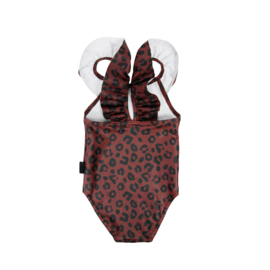 Swimsuit Red Leopard