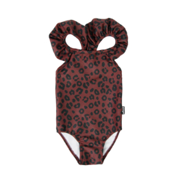 Swimsuit Red Leopard