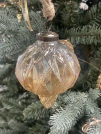 Kerstbal Glas Facet