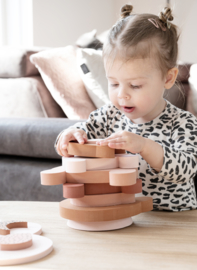 Stacking tower Bear Pink