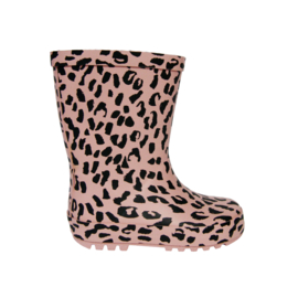 Rainboots Pink Leopard