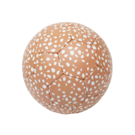 Soccer Ball Peach white dots