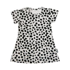 Dress Ecru Big Dots Short