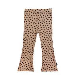 Flared Pants Nude Black dots AW21