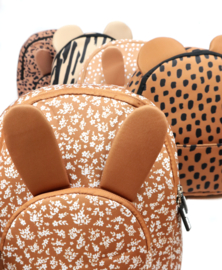 Backpack Bunny Light Caramel Flowers Name