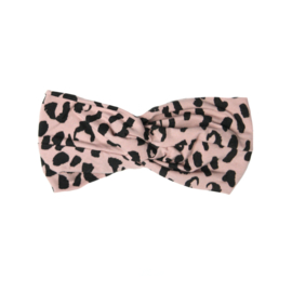 Hair band Twisted Pink Leopard