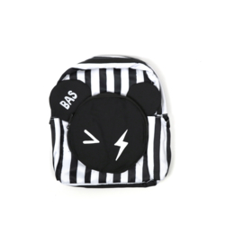 Backpack stripes bear met naam Bas