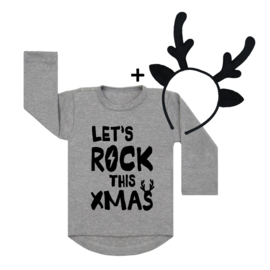 Let's Rock Xmas + Deer Headband