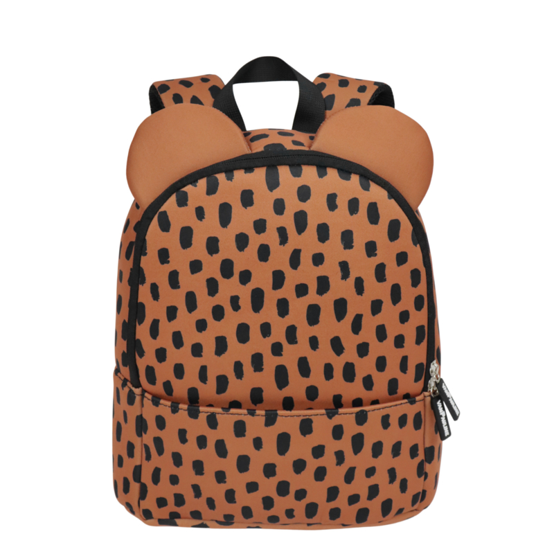 Backpack Bear Caramel Brush Dots