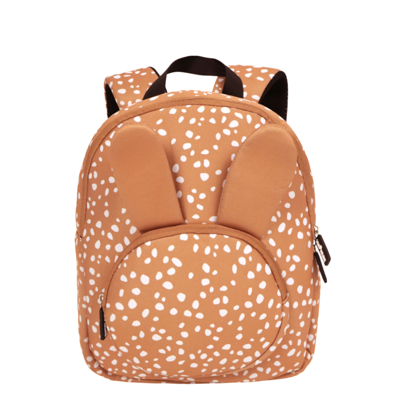 Backpack Bunny Peach Dots