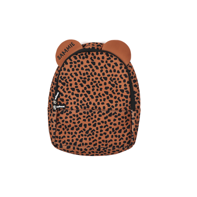 Backpack caramel bear spots met naam Sammie